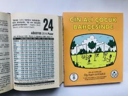 24 Ağustos 2014 hediyelik orijinal Fazilet takvim yaprağı (Cin Ali kitabı hediyeli:)