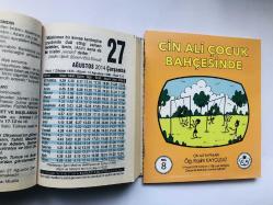 27 Ağustos 2014 hediyelik orijinal Fazilet takvim yaprağı (Cin Ali kitabı hediyeli:)