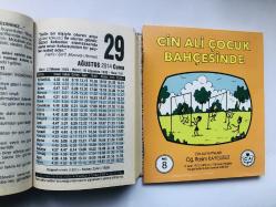 29 Ağustos 2014 hediyelik orijinal Fazilet takvim yaprağı (Cin Ali kitabı hediyeli:)