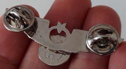 TÜRK HAVA KUVVETLERİ ASKERİ ORİJİNAL GÜMÜŞ KAPLAMA PİST PİLOT BROVESİ ÇÇ2ŞŞ1 PEK ÇIKMAZ