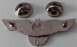 TÜRK HAVA KUVVETLERİ ASKERİ ORİJİNAL GÜMÜŞ KAPLAMA PİST PİLOT BROVESİ ÇÇ2ŞŞ1 PEK ÇIKMAZ