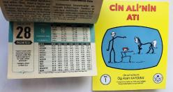 28 Aralık 2015 hediyelik orijinal Semerkand takvim yaprağı (Cin Ali kitabı hediyeli:)