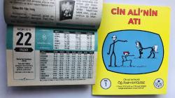 22 Kasım 2015 hediyelik orijinal Semerkand takvim yaprağı (Cin Ali kitabı hediyeli:)