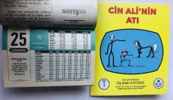 25 Kasım 2015 hediyelik orijinal Semerkand takvim yaprağı (Cin Ali kitabı hediyeli:)