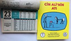 23 Eylül 2015 hediyelik orijinal Semerkand takvim yaprağı (Cin Ali kitabı hediyeli:)