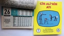 26 Eylül 2015 hediyelik orijinal Semerkand takvim yaprağı (Cin Ali kitabı hediyeli:)