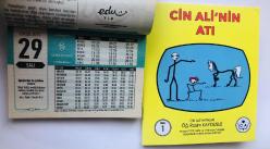 29 Eylül 2015 hediyelik orijinal Semerkand takvim yaprağı (Cin Ali kitabı hediyeli:)