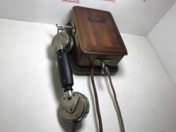Antika - GRAMMONT PARİS AHŞAP KASA 1900 BAŞLARI DUVAR TELEFONU - kitantik - kitaLog
