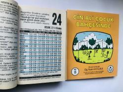 24 Ocak 2014 hediyelik orijinal Fazilet takvim yaprağı (Cin Ali kitabı hediyeli:)