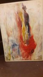 MUZAFFER İMREK RESSAM / ŞAİR -  SOYUT Portre RESİM / Original Oil Painting by Muzaffer İmrek