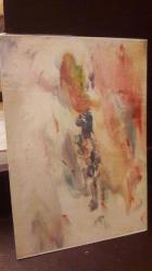 MUZAFFER İMREK RESSAM / ŞAİR -  SOYUT Portre RESİM / Original Oil Painting by Muzaffer İmrek