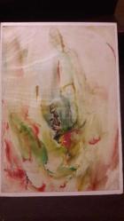 MUZAFFER İMREK RESSAM / ŞAİR -  SOYUT Portre RESİM / Original Oil Painting by Muzaffer İmrek