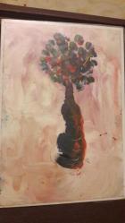 MUZAFFER İMREK RESSAM / ŞAİR -  SOYUT Portre RESİM / Original Oil Painting by Muzaffer İmrek