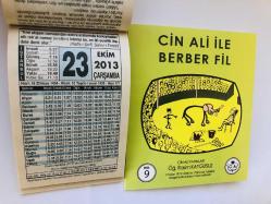 23 Ekim 2013 hediyelik orijinal Fazilet takvim yaprağı (Cin Ali kitabı hediyeli:)