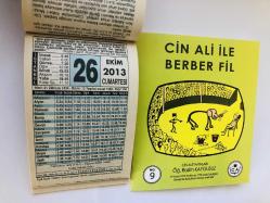 26 Ekim 2013 hediyelik orijinal Fazilet takvim yaprağı (Cin Ali kitabı hediyeli:)