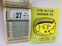 27 Ekim 2013 hediyelik orijinal Fazilet takvim yaprağı (Cin Ali kitabı hediyeli:)