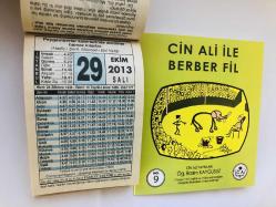 29 Ekim 2013 hediyelik orijinal Fazilet takvim yaprağı (Cin Ali kitabı hediyeli:)