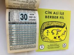 30 Ekim 2013 hediyelik orijinal Fazilet takvim yaprağı (Cin Ali kitabı hediyeli:)