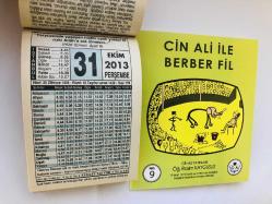 31 Ekim 2013 hediyelik orijinal Fazilet takvim yaprağı (Cin Ali kitabı hediyeli:)
