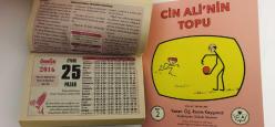 25 Eylül 2016 hediyelik orijinal Ömür takvim yaprağı (Cin Ali kitabı hediyeli:)