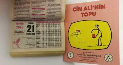 21 Temmuz 2016 hediyelik orijinal Ömür takvim yaprağı (Cin Ali kitabı hediyeli:)