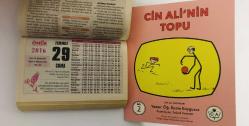29 Temmuz 2016 hediyelik orijinal Ömür takvim yaprağı (Cin Ali kitabı hediyeli:)