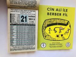 21 Haziran 2013 hediyelik orijinal Fazilet takvim yaprağı (Cin Ali kitabı hediyeli:)