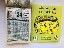 24 Haziran 2013 hediyelik orijinal Fazilet takvim yaprağı (Cin Ali kitabı hediyeli:)