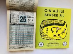 25 Haziran 2013 hediyelik orijinal Fazilet takvim yaprağı (Cin Ali kitabı hediyeli:)