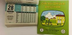 28 Nisan 2016 hediyelik orijinal Semerkand takvim yaprağı (Cin Ali kitabı hediyeli:)