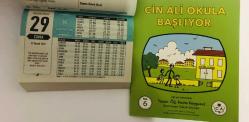 29 Nisan 2016 hediyelik orijinal Semerkand takvim yaprağı (Cin Ali kitabı hediyeli:)