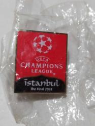 Antika - R52-------2005 ŞAMPİYONLAR LİGİ İSTANBUL FİNAL MAÇI HATIRASI ROZETİ - kitantik - kitaLog