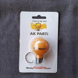 AKP - AK PARTİ AMPUL ANAHTARLIK - ROZET - MADALYA B8547
