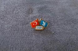 DSP - DEMOKRAT SOL PARTİ ROZETİ - MADALYA B6888