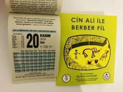 20 Kasım 2018 hediyelik orijinal Fazilet takvim yaprağı (Cin Ali kitabı hediyeli:)