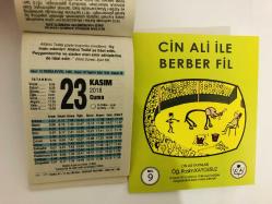 23 Kasım 2018 hediyelik orijinal Fazilet takvim yaprağı (Cin Ali kitabı hediyeli:)