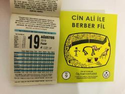 19 Ağustos 2018 hediyelik orijinal Fazilet takvim yaprağı (Cin Ali kitabı hediyeli:)