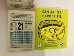 21 Ağustos 2018 hediyelik orijinal Fazilet takvim yaprağı (Cin Ali kitabı hediyeli:)