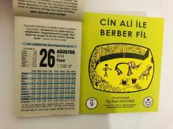 26 Ağustos 2018 hediyelik orijinal Fazilet takvim yaprağı (Cin Ali kitabı hediyeli:)