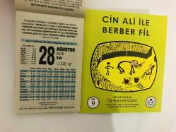 28 Ağustos 2018 hediyelik orijinal Fazilet takvim yaprağı (Cin Ali kitabı hediyeli:)