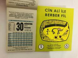 30 Ağustos 2018 hediyelik orijinal Fazilet takvim yaprağı (Cin Ali kitabı hediyeli:)