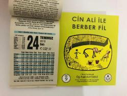 24 Temmuz 2018 hediyelik orijinal Fazilet takvim yaprağı (Cin Ali kitabı hediyeli:)