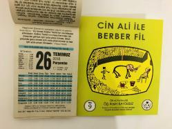 26 Temmuz 2018 hediyelik orijinal Fazilet takvim yaprağı (Cin Ali kitabı hediyeli:)