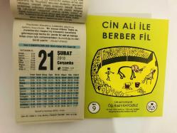 21 Şubat 2018 hediyelik orijinal Fazilet takvim yaprağı (Cin Ali kitabı hediyeli:)