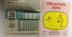 30 Temmuz 2018 hediyelik orijinal Semerkand takvim yaprağı (Cin Ali kitabı hediyeli:)