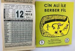 12 Mart 2013 hediyelik orijinal Fazilet takvim yaprağı (Cin Ali kitabı hediyeli:)