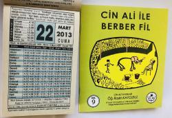 22 Mart 2013 hediyelik orijinal Fazilet takvim yaprağı (Cin Ali kitabı hediyeli:)