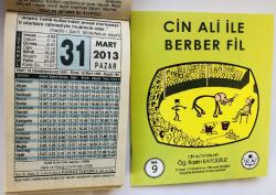 31 Mart 2013 hediyelik orijinal Fazilet takvim yaprağı (Cin Ali kitabı hediyeli:)