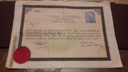 DİPLOMA - T.C. İSTANBUL ÜNİVERSİTESİ TIP FAKÜLTESİ DOKTORA DİPLOMASI