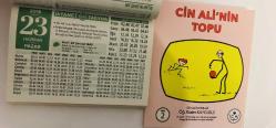 23 Haziran 2019 hediyelik orijinal Diyanet takvim yaprağı (Cin Ali kitabı hediyeli:)
